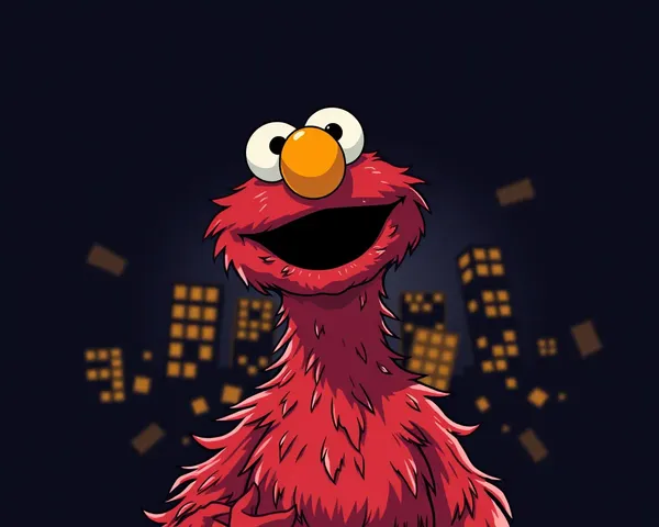 Elmo PNG Image File Type Used in Animation