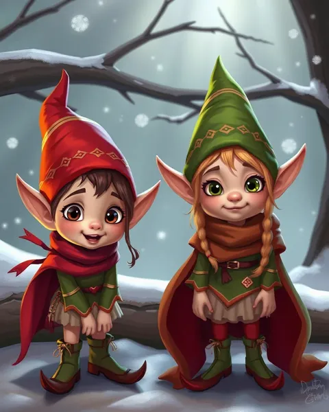 Elves Cartoon Images for Children Fun