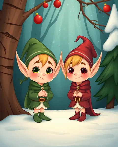 Elves Cartoon Images for Kids Delight