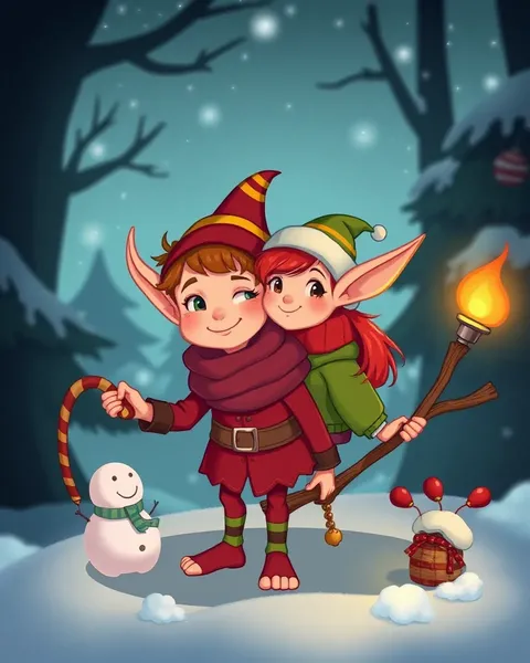 Elves in Cartoon Images for Whimsical Storytelling