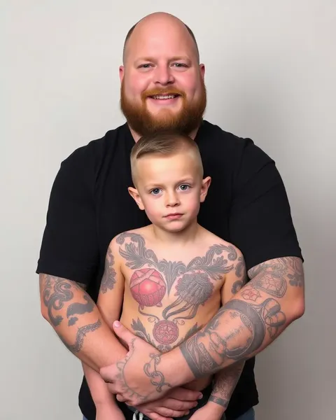 Emotional Tattoos for Dads with Son