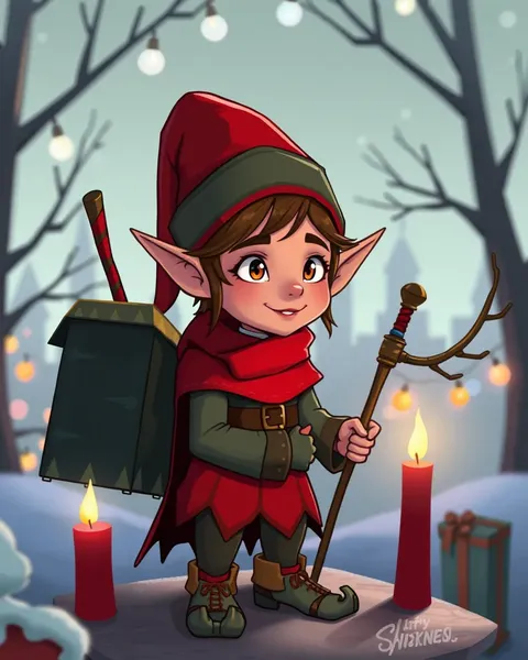 Enchanting Cartoon Elf Images Delight Young and Old