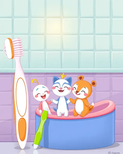 Enchanting Cartoon Toothbrush Pictures for Kids' Wonder