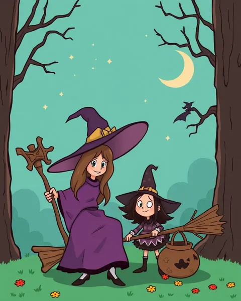 Enchanting Cartoon Witch Pictures for Dreams