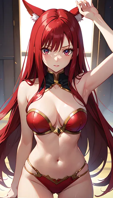 Erza Scarlet Hentai Girl in Sensual Anime Scenes