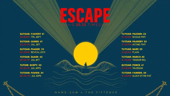 Escape 2025 Showtimes and Tickets Go Live