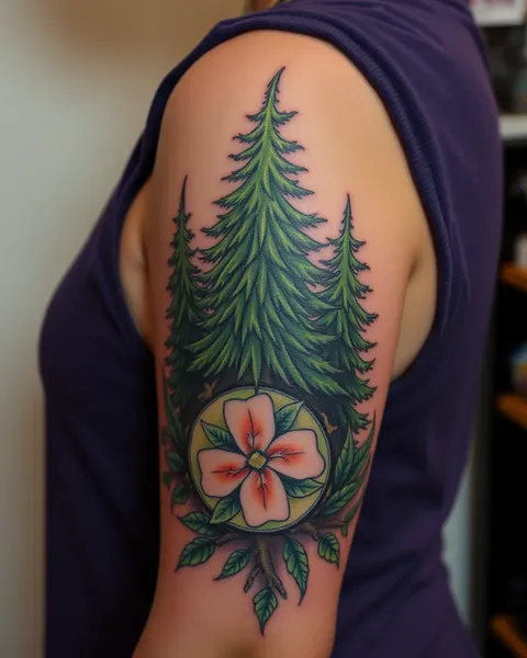 Evergreen Tattoo Designs for the Nature Lover