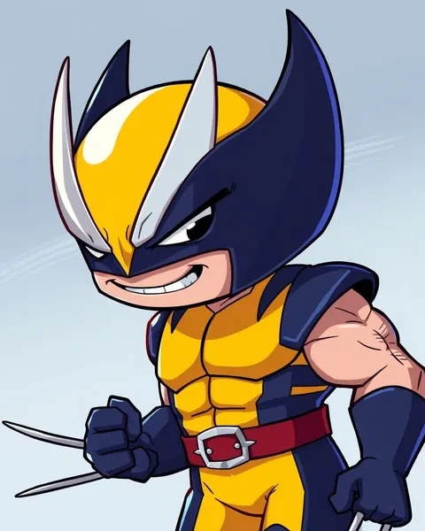 Exclusive Pictures of Cartoon Wolverine Character