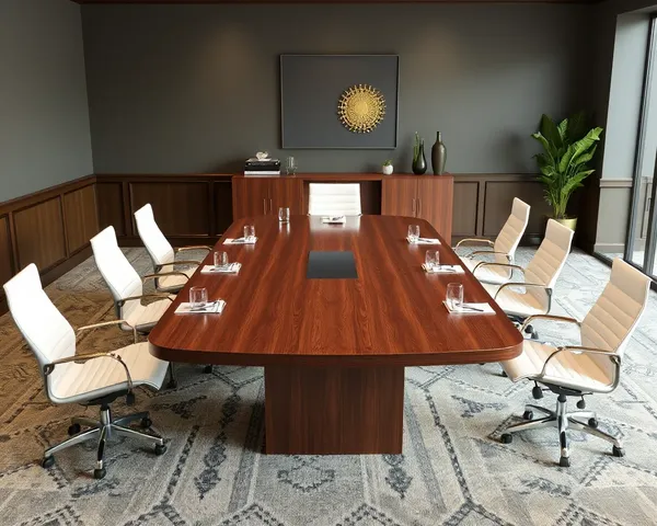 Executive Board Table Image in PNG Format