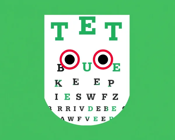 Eye Vision Test Analysis in PNG Image