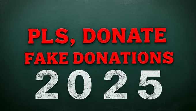 Fake Donations Needed for 2025 Script Project