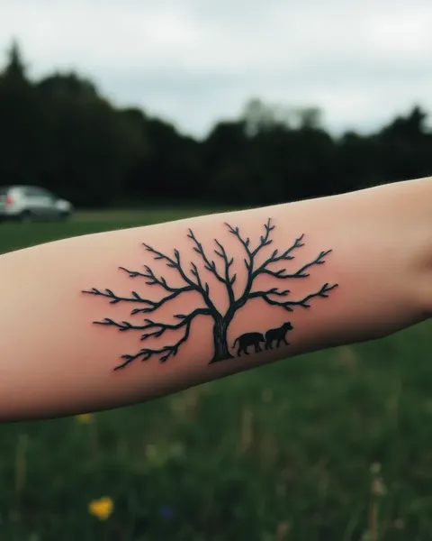 Family Tree Tattoo Design Inspiration and Ideas