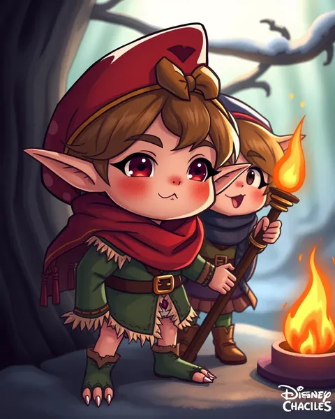 Fantastical Cartoon Elves Images for Illustrations