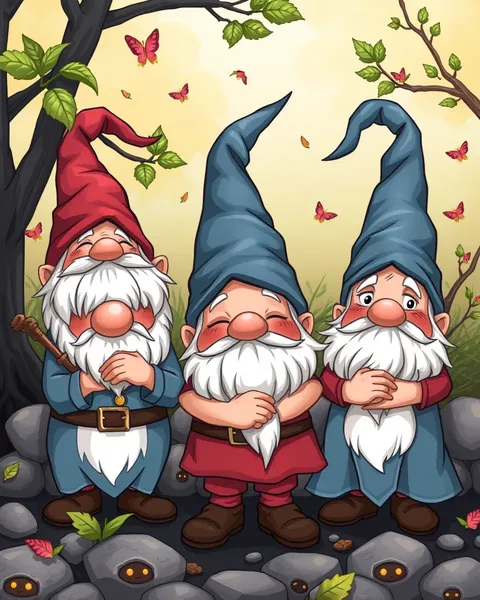 Fantastical Cartoon Pictures of Gnomes Unveiled