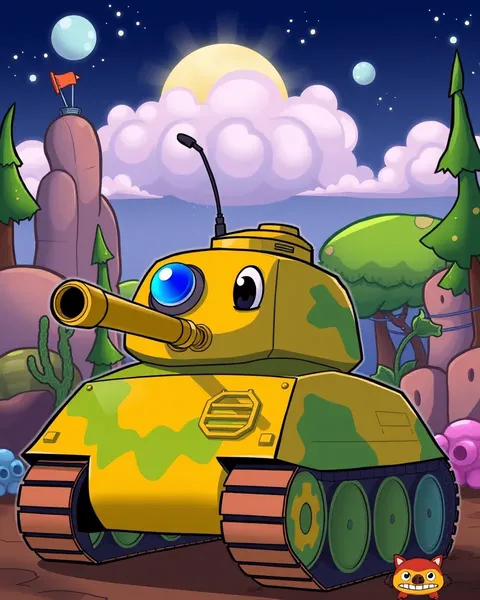 Fantastical Cartoon Tank Pictures Uncovered