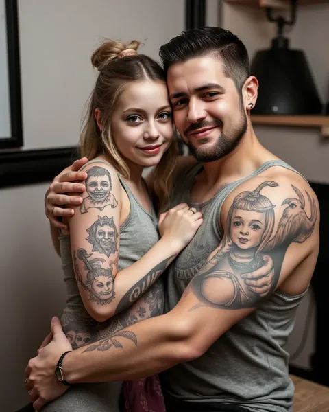 Father and Daughter Tattoo Ideas for Kids