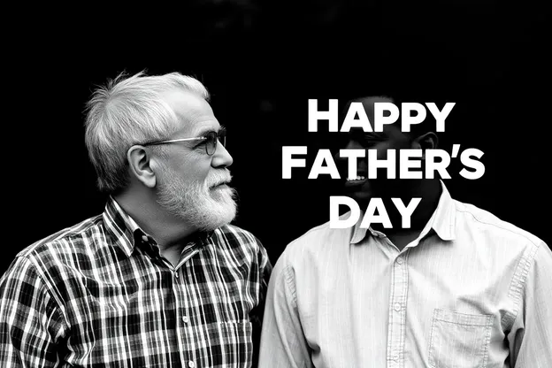 Fathers Day Greeting with Black Background Images