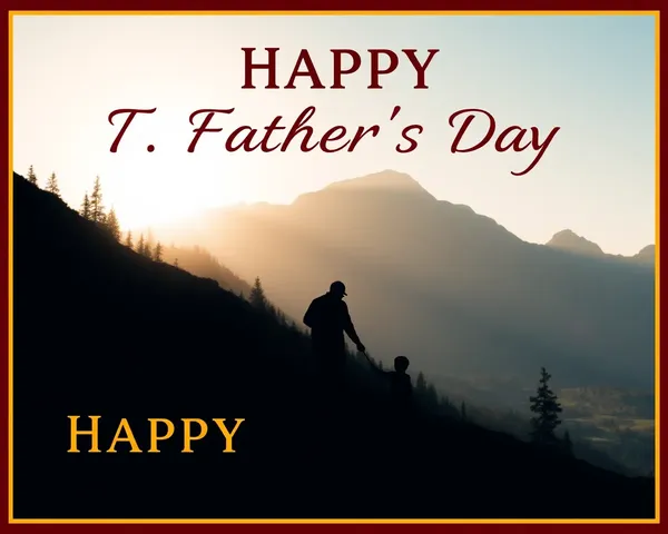 Fathers Day Images PNG Card with Quotes