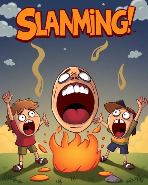 Fearful Screaming Cartoon Images Unfold