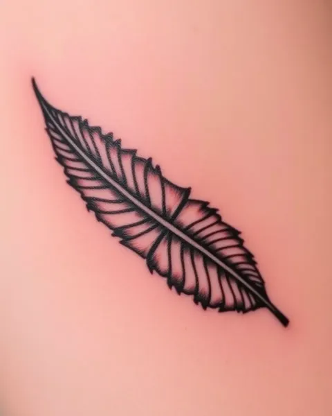 Feather Symbol Tattoo: A Symbol of Spirituality and Connection