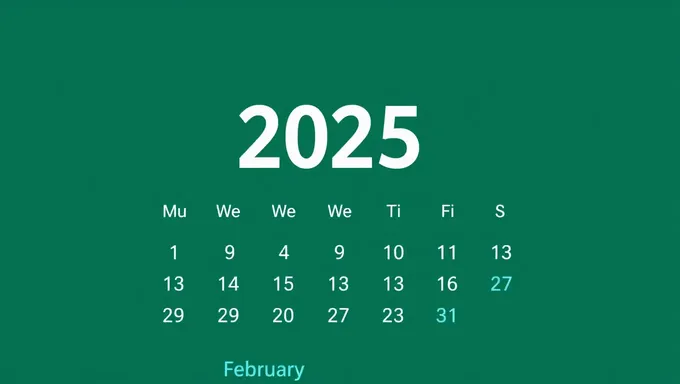 February 2025 Calendar: Plan Your Schedule