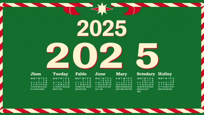 Federal Government 2025 Holiday Calendar Published