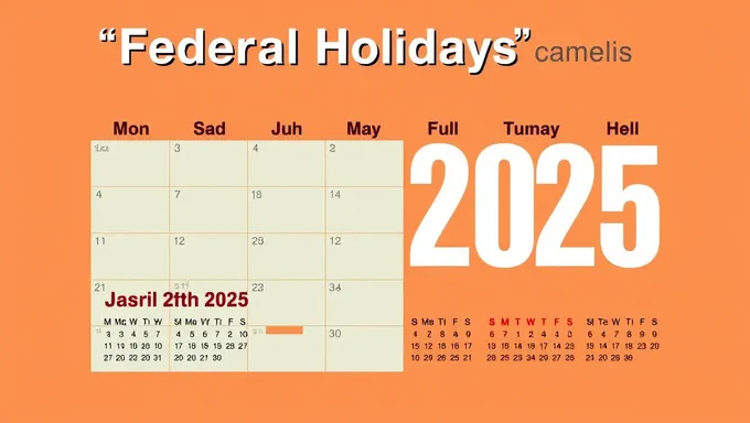 Federal Holidays 2025 Calendar List of Official Dates