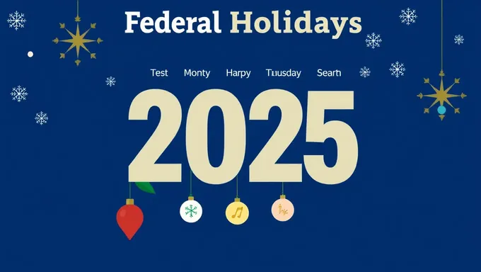 Federal Holidays for the New Year 2025