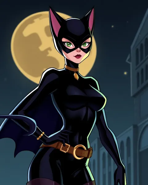 Feline Fashionista: Cartoon Images of Catwoman