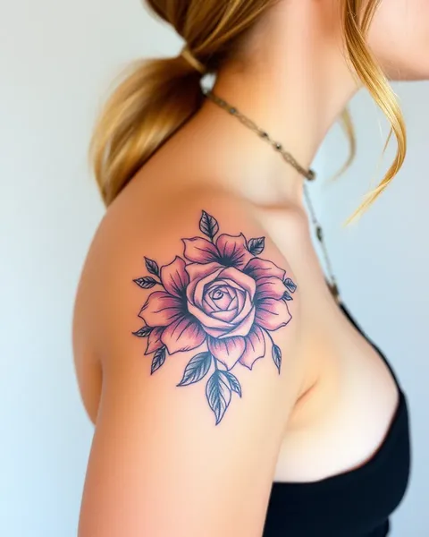 Female Shoulder Tattoos with a Classy Edge