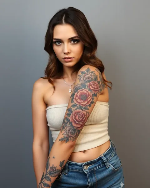 Female Sleeve Tattoo Designs for Body Art