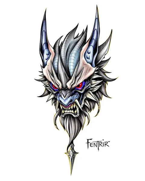 Fenrir Tattoo Symbolism: Strength and Courage in Norse Myth