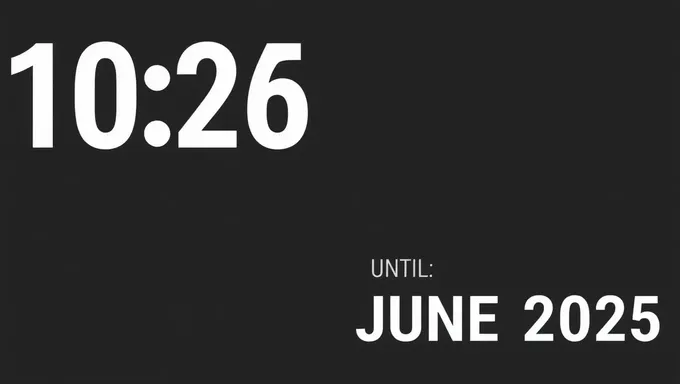 Fewer Days Left Until June 1 2025