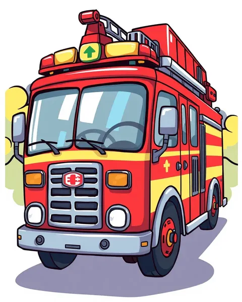 Fire Engine Cartoon Pictures for Free