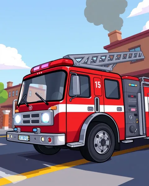 Fire Engine Pictures Cartoon Characters