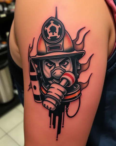 Firefighter Tattoo: A Symbol of Unity and Teamwork in Action