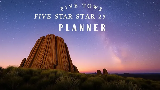 Five Star Planner 2025-25 for Effective Time Management