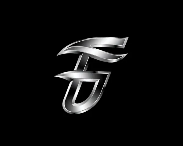 Font Letter F Chrome PNG Logo Design Ideas