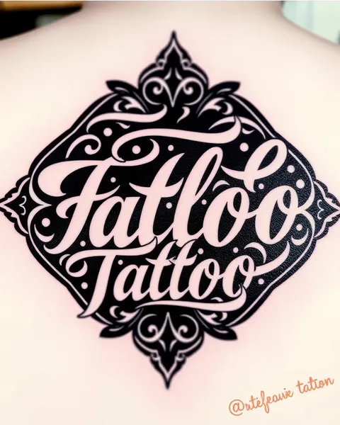 Font Tattoo Art for Creative Expression