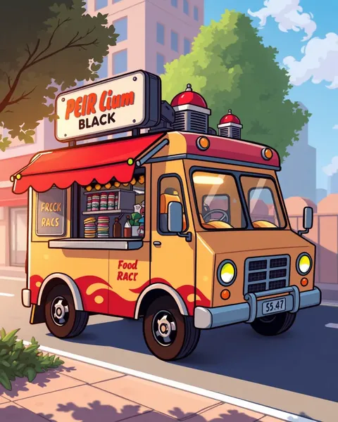 Food Truck Cartoon Images Collection