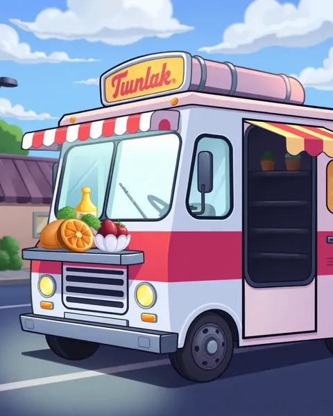 Food Truck Cartoon Images for Inspiration