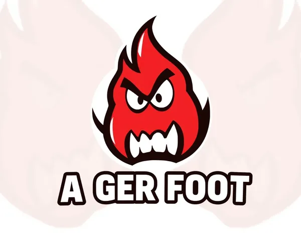 Foot Anger Logo PNG Graphic Design