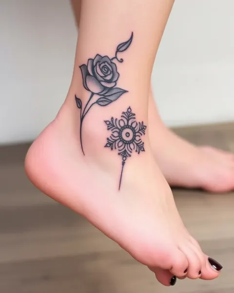 Foot Tattoo Designs for Feet and Ankle