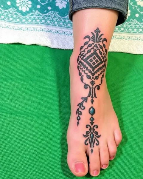 Foot Tattoo Patterns Explained in Detail