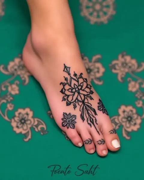 Foot Tattoo Patterns for Men and Women