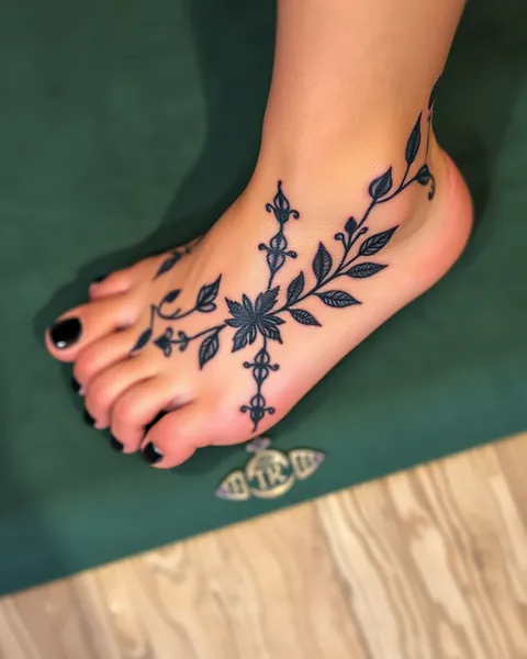 Foot Tattoo Patterns with Meaning and Symbolism