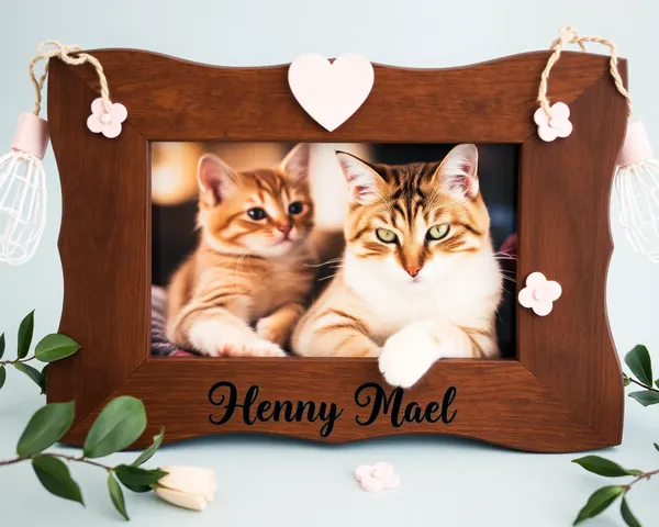 Frame for Cat Memorial Picture with Special Meaning