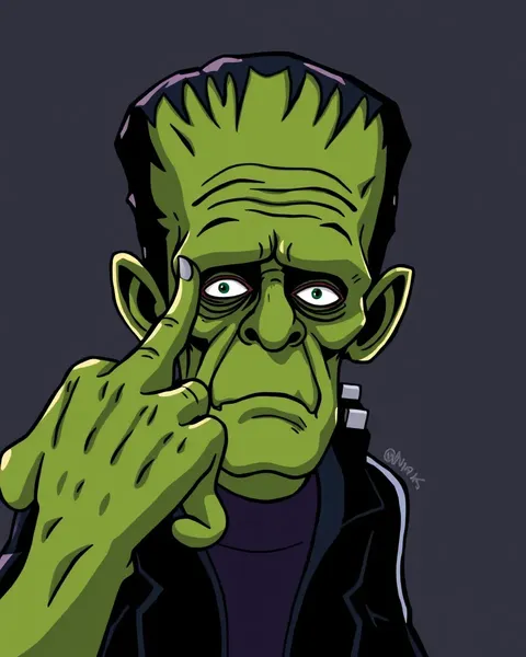 Frankenstein Cartoon Image Deserves Unique Attention Now