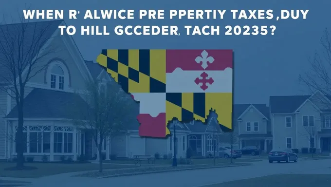 Frederick Maryland Property Taxes Due Date for 2025