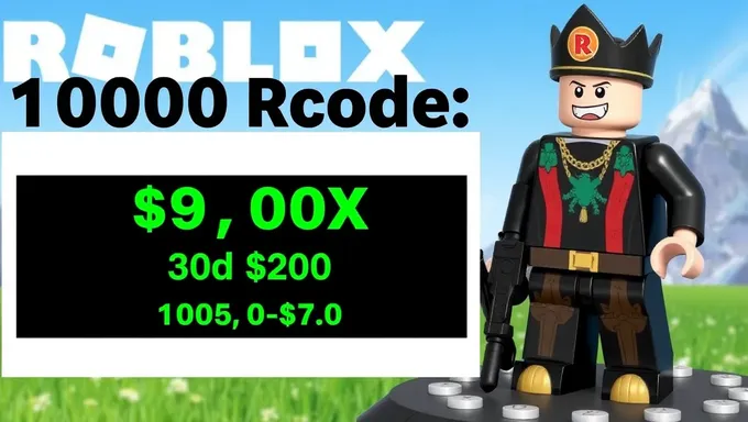 Free 10000 Robux Code for 2025 July Month